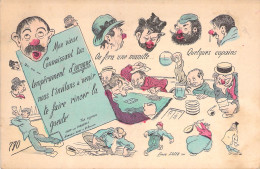 ILLUSTRATEUR - Xavier Sager - Ivrogne - Alcool - Jeux De Cartes - Carte Postale Ancienne - Sager, Xavier