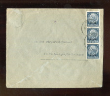 "D.BES.39/45-ELSASS" 1941, Mi. 2 MeF Auf Brief Stegstempel "ZABERN" (B2148) - Besetzungen 1938-45