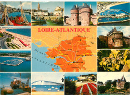 44 LOIRE ATLANTIQUE CARTE GEOGRAPHIQUE MULTIVUES - Autres & Non Classés