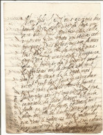 N°2063 ANCIENNE LETTRE DE ELISABETH DE NASSAU A SEDAN A MON FILS DATE 1642 - Historical Documents