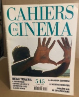 Les Cahiers Du Cinéma N° 545 - Cinéma/Télévision