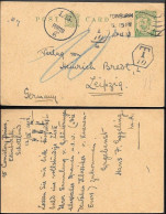 Scotland Edinburgh Postage Due Postal Stationery Card To Germany 1913 - Cartas & Documentos