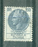 ITALIE - N°803 Obliéré - Type Dn (monnaie Syracusaine). - 1946-60: Gebraucht