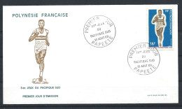 Polynésie - FDC 13/08/1969 - 3éme Jeux Du Pacifique Sud "Marche" - FDC