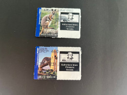 (stamps 29-5-2024) USED Stamps - Kangaroo + Bridge (released For Sutherland Shire Philteci Society)  (2 Used Stamps) - Oblitérés