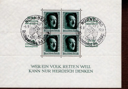 Deutsches Reich Block 11 A. Hitler Gestempelt Used - Blocs