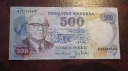 FINLAND 500 MK 1975 REPLACEMENT (STAR) VERY RARE !!! D-0246 - Finland