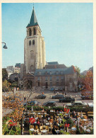 75 PARIS EGLISE SAINT GERMAIN DES PRES ET TERRASSE DES DEUX MAGOTS - Cafés, Hôtels, Restaurants