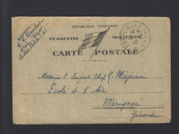 LETTRE FRANCE FRANCHISE MILITAIRE 1940 - Guerre De 1939-45