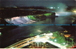 R156467 Niagara Falls Illuminated. Niagara Falls. Ontario. Canada. By Night - Mundo