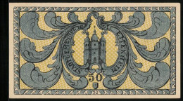 Notgeld Ettenheim 1918, 50 Pfennig, Stadtwappen, Stadtsilhouette  - [11] Emissions Locales