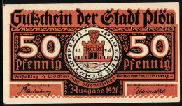 Notgeld Plön 1921, 50 Pfennig, Wappen, Wendenkrieg: Buthue Und Sachsen Beim Einzug  - [11] Emisiones Locales