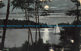R156888 On Lake Muskoka. By Night. Valentine. 1908 - World