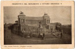 1.7.31 ITALY, PROSPETTIVA DEL MONUMENTO A VITTORIO EMANUELE II, CARTOLINA-GUIDA - Autres Monuments, édifices