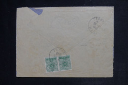 MAROC - Taxe De Sefou Au Dos D'une Enveloppe De Brunoy En 1949  - L 152869 - Lettres & Documents