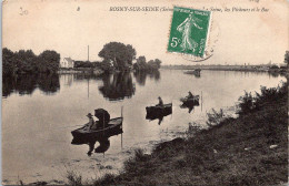 78  ROSNY SUR SEINE - Les Pêcheurs Et Lz Bac - Rosny Sur Seine