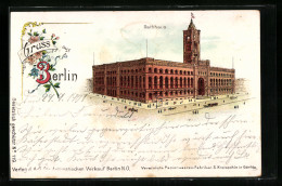 Lithographie Berlin, Rathaus  - Sonstige & Ohne Zuordnung