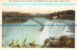 R156485 American Falls And Steel Arch Bridge From Luna Island. Niagara Falls - Monde