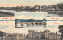 R156916 The River Tweed And Bridge. Floors Castle. Kelso. Multi View. A. Macgreg - World