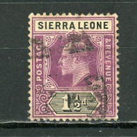 SIERRA LEONE (GB) - SOUVERAIN  - N° Yvert 51 Obli - Sierra Leone (...-1960)