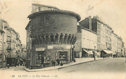 43 - Le Puy En Velay - La Tour Panessac - Animée - Correspondance - Voyagée En 1918 - Publicité Origlamme Automobile ( E - Le Puy En Velay