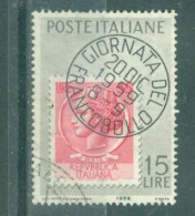 ITALIE - N°806 Obliéré - 1ere Journée Du Timbre. - Tag Der Briefmarke