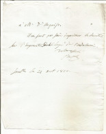 N°2065 ANCIENNE LETTRE DE JOSEPH BONAPARTE A URQUIJO DATE 21 AOUT 1810 - Historical Documents