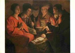 Art - Peinture Religieuse - Georges De La Tour - Adoration Des Bergers - Musée Du Louvre De Paris - CPM - Carte Neuve -  - Gemälde, Glasmalereien & Statuen