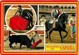 Corrida - Espagne - España - Multivues - Chevaux - CPM - Voir Scans Recto-Verso - Stierkampf