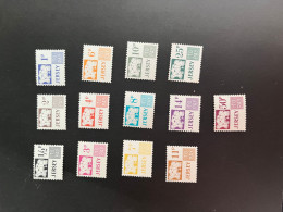 (stamps 29-5-2024) Mint / Neuf - Jersey (TAX Stamps - To Pay) (set Of 13 Values Stamps) - Jersey