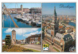 59 - Dunkerque - Multivues - Port - Bateaux - Automobiles - Blasons - Carte Neuve - CPM - Voir Scans Recto-Verso - Dunkerque