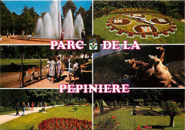 54 - Nancy - Parc De La Pépinière - Multivues - Fleurs - Ours - Daims - Jets D'eau - Horloge Florale - Carte Neuve - CPM - Nancy