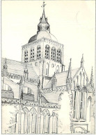 Belgique - Poperinghe - Poperinge - Eglise Saint Jean - Art Dessin - Carte Neuve - CPM - Voir Scans Recto-Verso - Poperinge