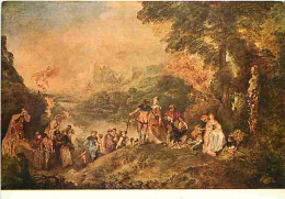 Art - Peinture - Antoine Watteau - L'Embarquement Pour Cythère - CPM - Voir Scans Recto-Verso - Paintings