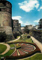 49 - Angers - Le Château Et Les Jardins - Fleurs - Carte Neuve - CPM - Voir Scans Recto-Verso - Angers