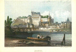 37 - Amboise - D'après Une Gravure D'époque - Gravure Lithographie Ancienne - Carte Neuve - CPM - Voir Scans Recto-Verso - Amboise