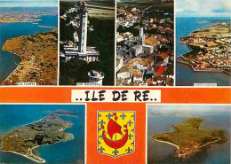 17 - Ile De Ré - Multivues - Blasons - Flamme Postale - CPM - Voir Scans Recto-Verso - Ile De Ré