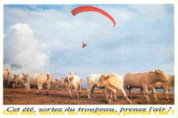 Animaux - Vaches - Alpes D'Huez - Parapente - Flamme Postale - CPM - Voir Scans Recto-Verso - Vacas