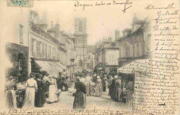 58 - Clamecy - La Place Du Grand Marché - Animée - Précurseur - Correspondance - CPA - Oblitération De 1903 - Voir Scans - Clamecy