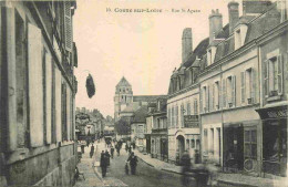 58 - Cosne Cours Sur Loire - Rue St Agnan - Animée - CPA - Voir Scans Recto-Verso - Cosne Cours Sur Loire