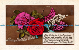 R157907 Greetings. Loving Birthday Wishes. Flowers. RP - Monde