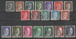 1941 - Adolf Hitler Mi No 781/798 - Used Stamps