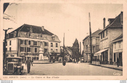 38 LES ABRETS LE CENTRE ET RUE D'ITALIE AVEC L'HOTEL LA BONNE ETAPE - Les Abrets