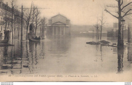 75 INONDATIONS DE PARIS JANVIER 1910 PLACE DE LA NATIVITE - Alluvioni Del 1910