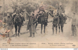 SOLDATS ANGLAIS OFFRANT DES CIGARETTES A DES CAVALIERS FRANCAIS - Guerre 1914-18