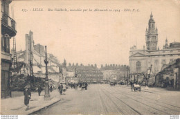 59 LILLE RUE FAIDHERBE INCENDIEE PAR LES ALLEMANDS EN 1914 - Lille