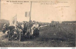 77 ANNIVERSAIRE DE LA VICTOIRE DE LA MARNE VISITES AUX TOMBES PRES DE BARCY - Cimetières Militaires