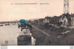 RARE  78 CONFLANS SAINTE HONORINE QUAI DE SEINE - Conflans Saint Honorine