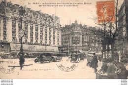 RARE  75 PARIS LE BOULEVARD DES ITALIENS AU CARREFOUR DROUOT - Autres & Non Classés