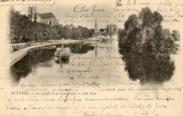 - AUXERRE (89) - Les Quais Et La Cathédrale (CPA écrite à Jean Moreau, Futur Maire D'Auxerre) -22697- - Auxerre